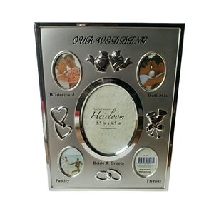Home Trends Heirloom Mult-Opening Picture Frame Silver Gray Our Wedding